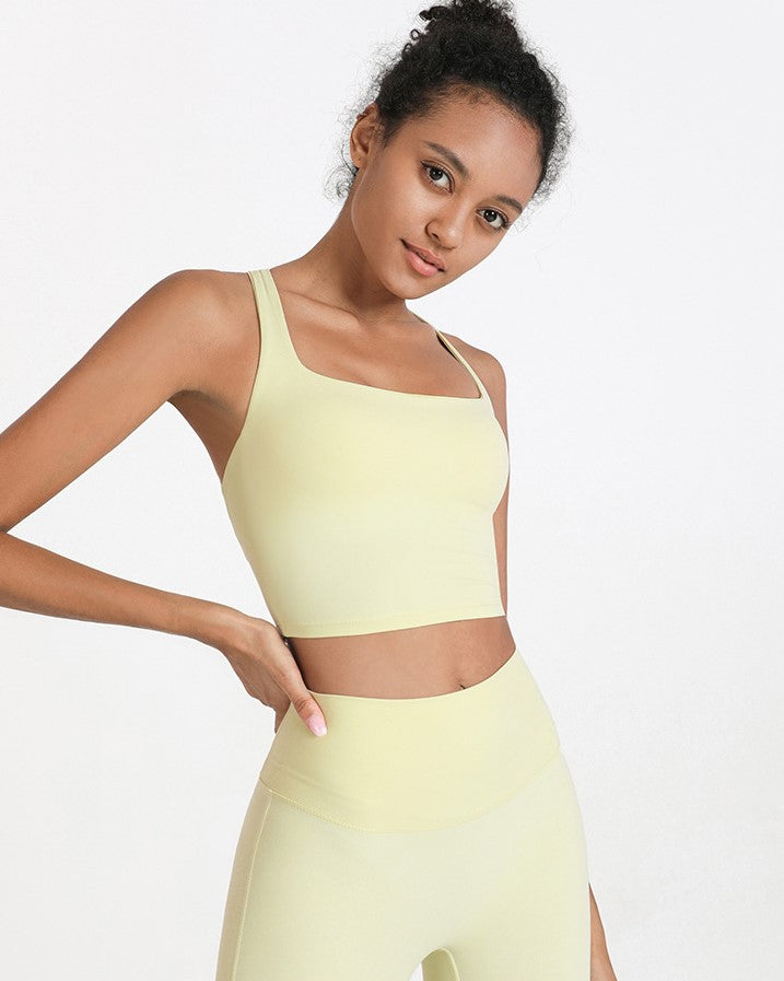 Wide -strap Cross Back Top