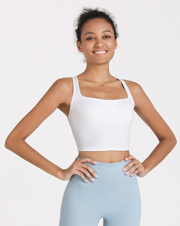 Wide -strap Cross Back Top