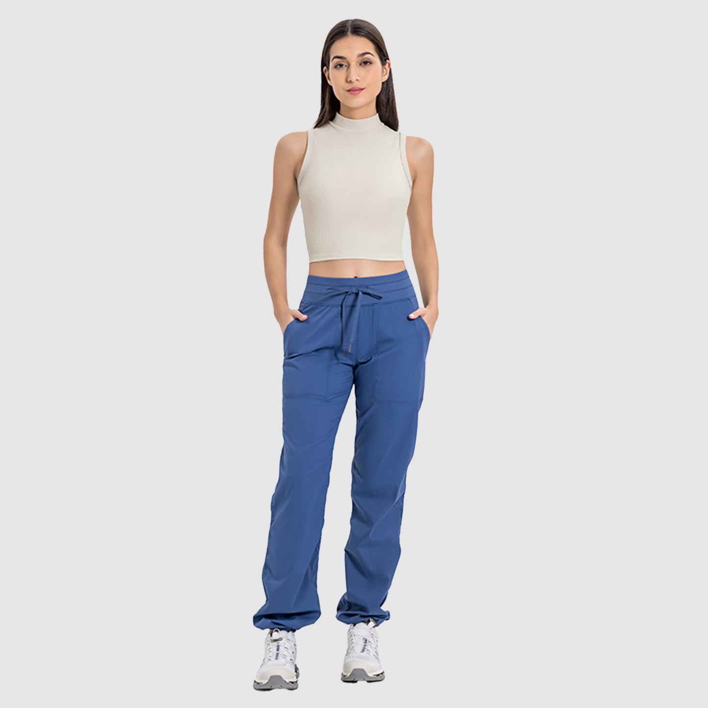 High Neck Cool Material Top in 4 Color