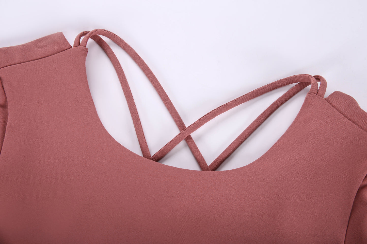 Back Cross Short Sleeve Top in 4 Color