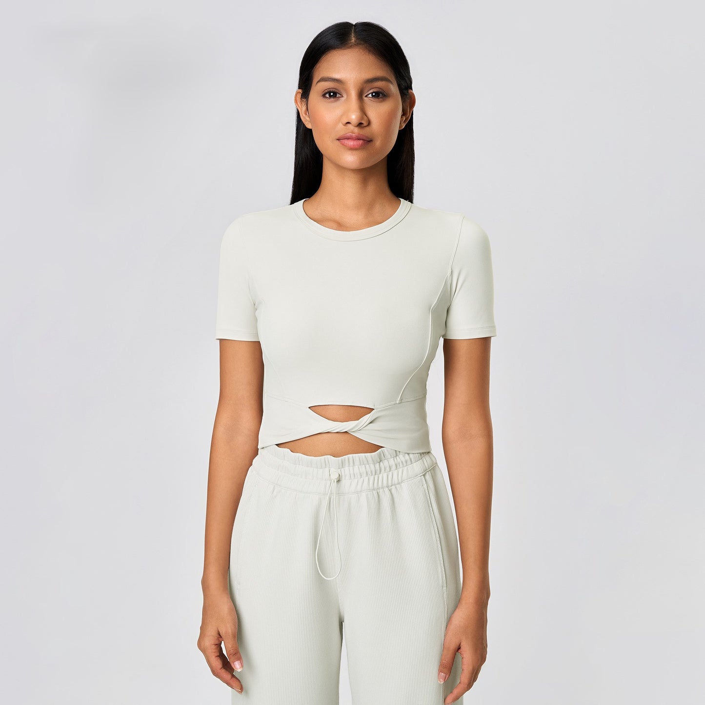 Cut-Out Cropped T-shirt