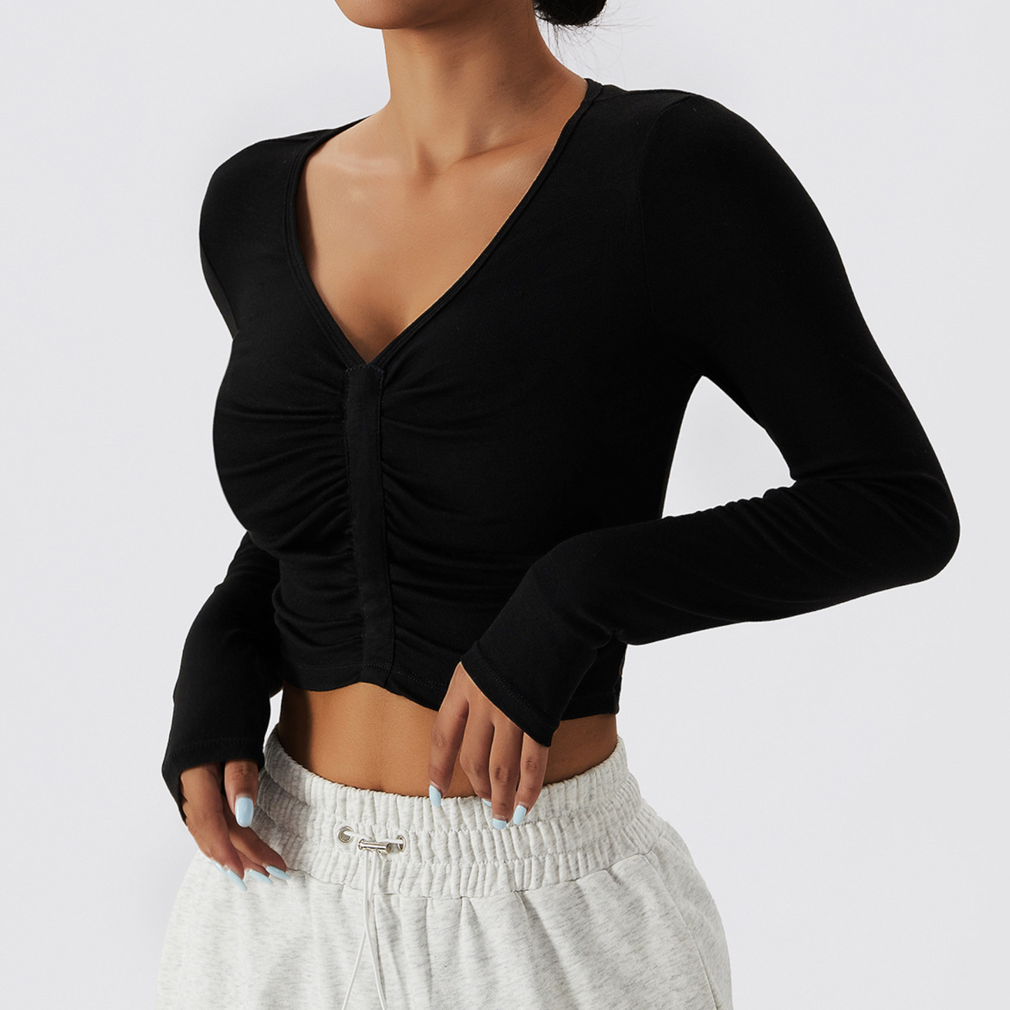 Front Drawstring Top
