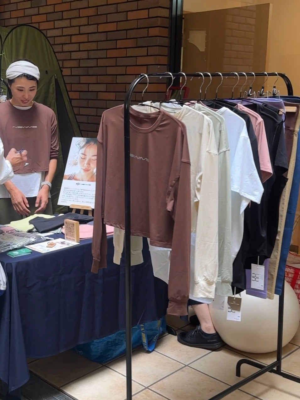 newme×バランスボールkana　マルシェ出店しました