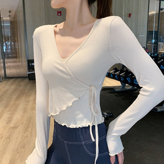 Tie Front Long Sleeve Top in 3 Color