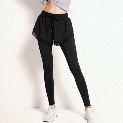 Shorts-Overlay Leggings