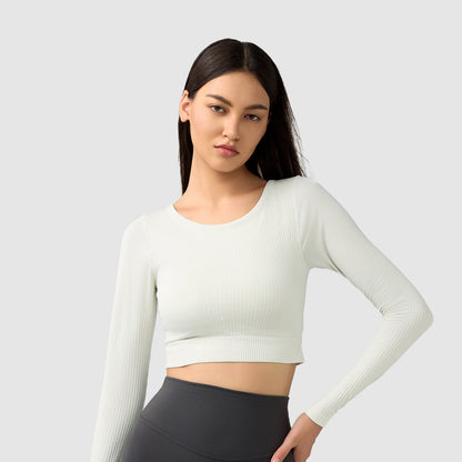 Long Sleeve Top with built-in cups in 3 Color
