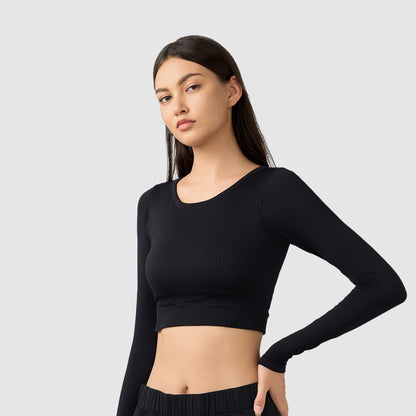 Long Sleeve Top with built-in cups in 3 Color
