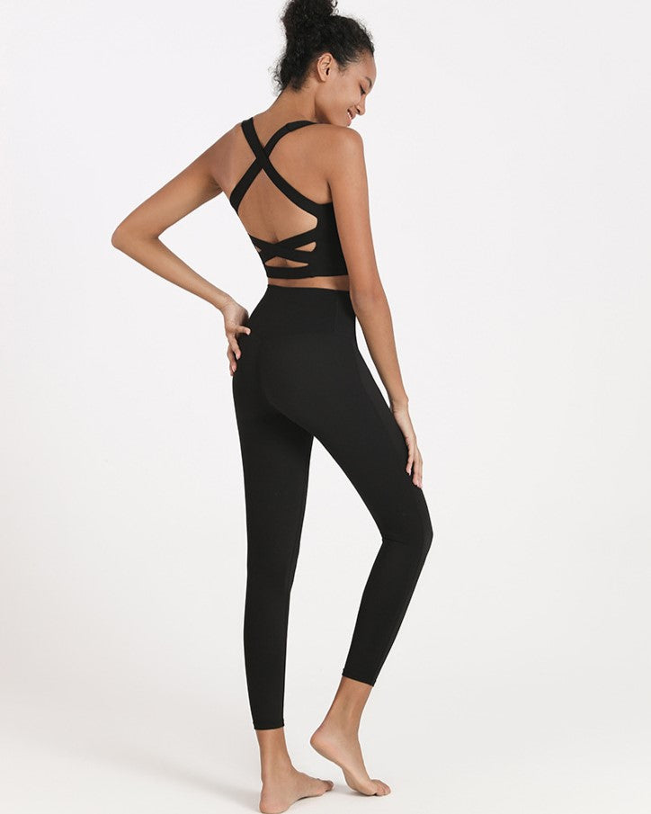 Wide -strap Cross Back Top