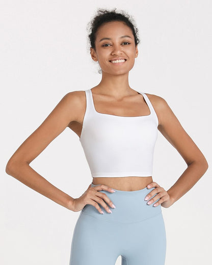 Wide -strap Cross Back Top