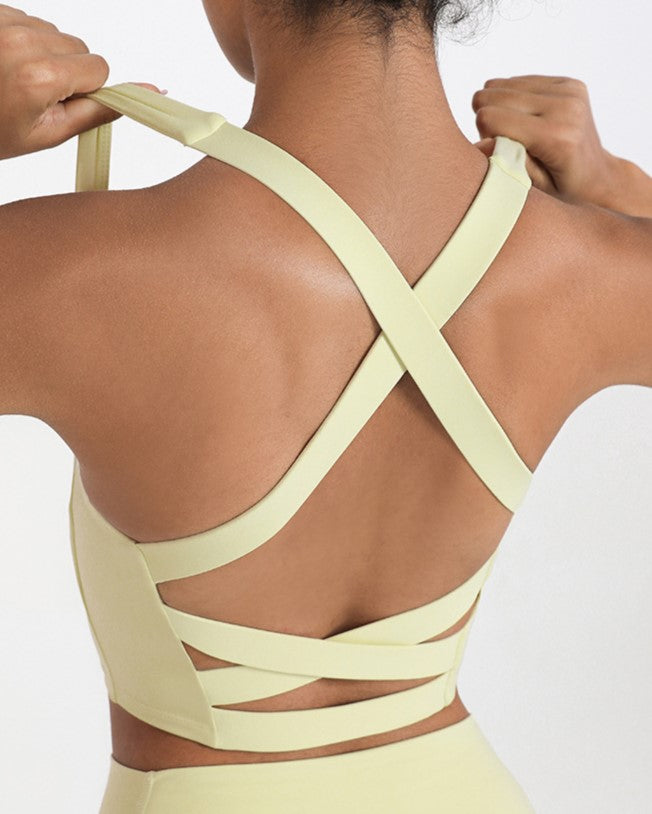 Wide -strap Cross Back Top