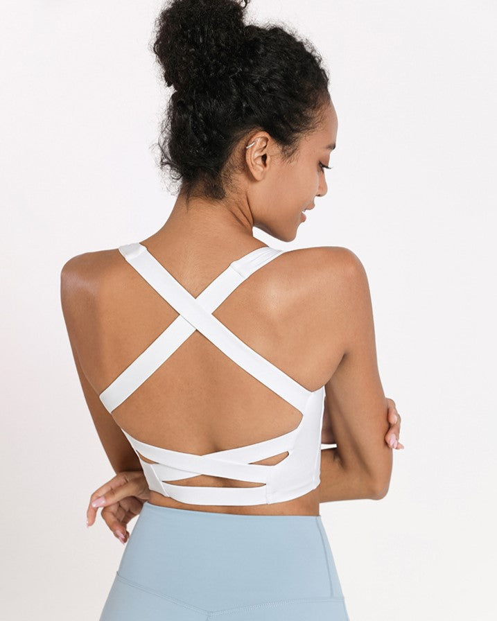 Wide -strap Cross Back Top