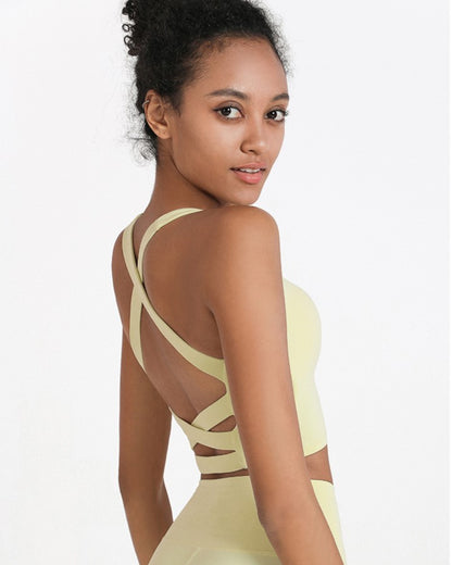 Wide -strap Cross Back Top