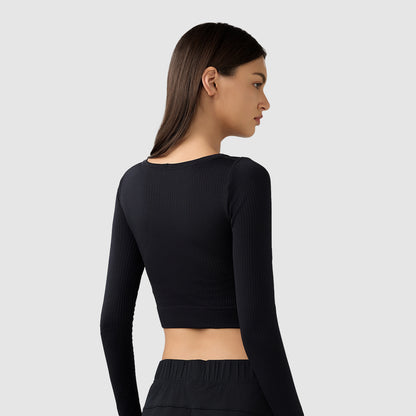 Long Sleeve Top with built-in cups in 3 Color