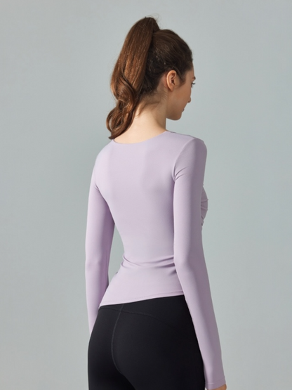 シアーアシンメトリーチュールトップス