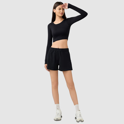 Long Sleeve Top with built-in cups in 3 Color