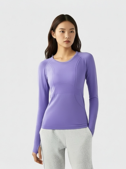 サムホール付きロングスリーブトップ