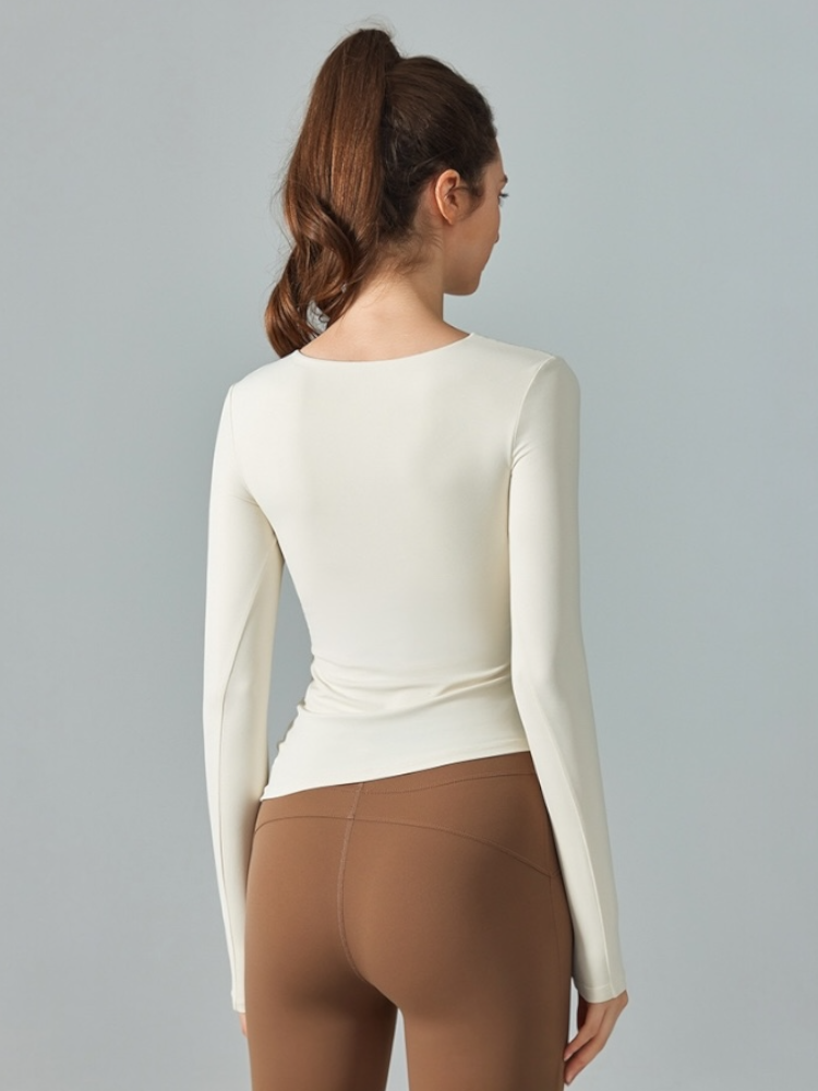 シアーアシンメトリーチュールトップス