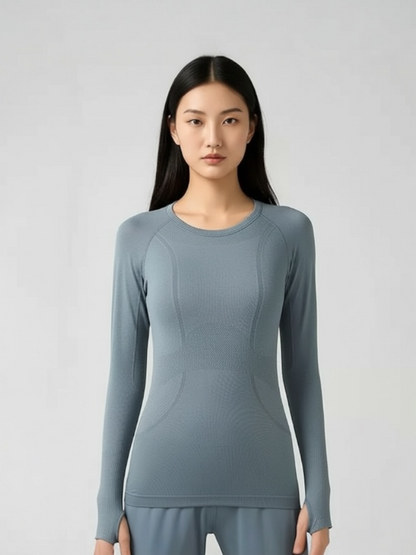 サムホール付きロングスリーブトップ