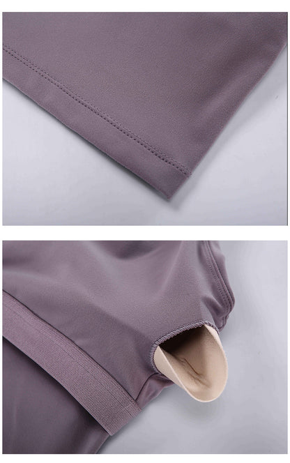 Slim Straps Camisole Top with Cups(long type)