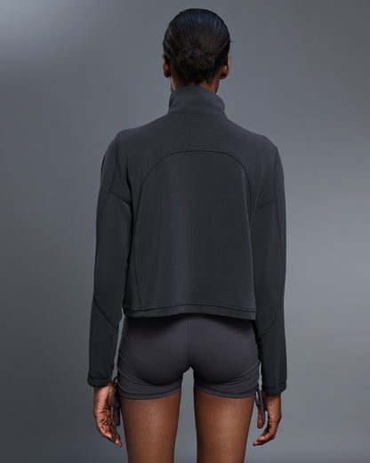 Drawstring Half-zip Sweatshirt