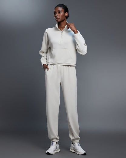 Drawstring Half-zip Sweatshirt
