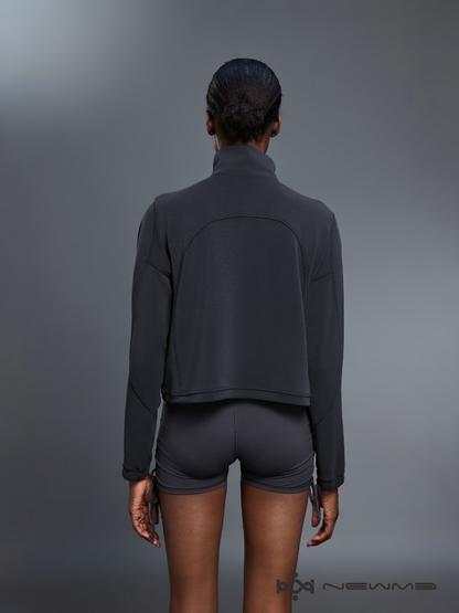 Drawstring Half-zip Sweatshirt