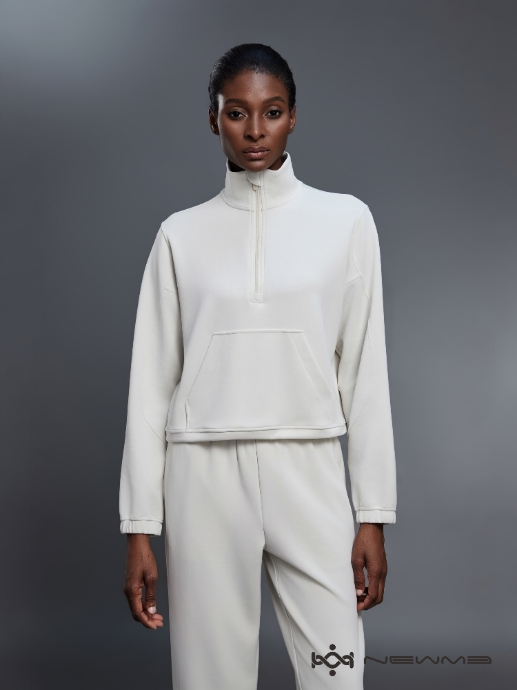 Drawstring Half-zip Sweatshirt