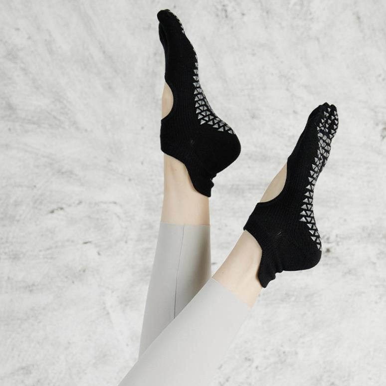 5本指滑り止めソックス_ブラック