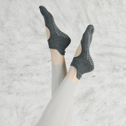 5本指滑り止めソックス_グレー