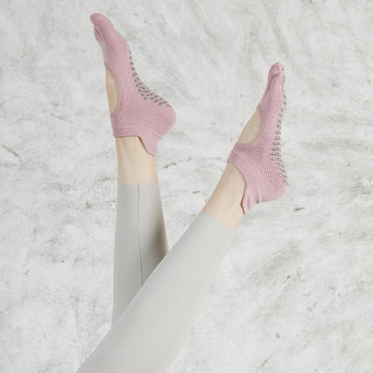 5本指滑り止めソックス_ピンク