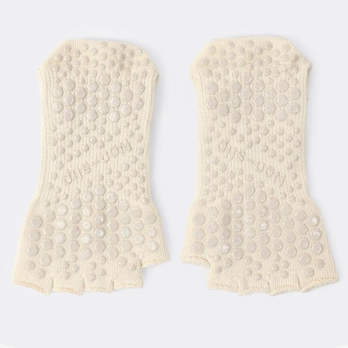 5本指オープントウ滑り止めソックス_アイボリー