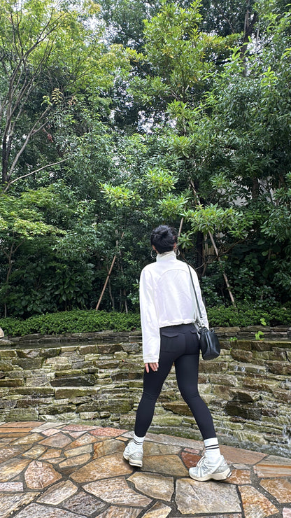 ポケット付きレギンス_ブラック