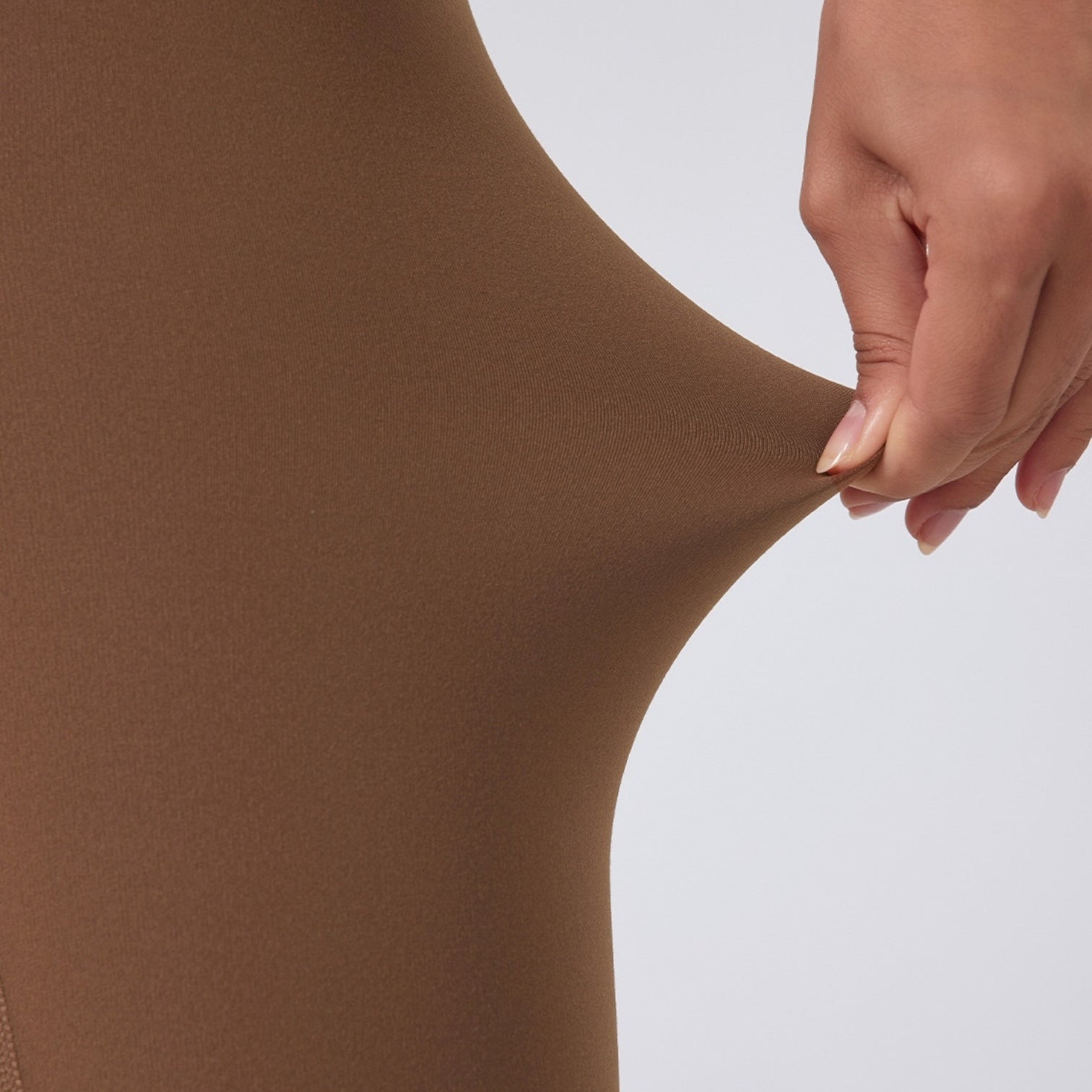 ポケット付きレギンス_ブラウン