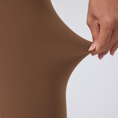 ポケット付きレギンス_ブラウン