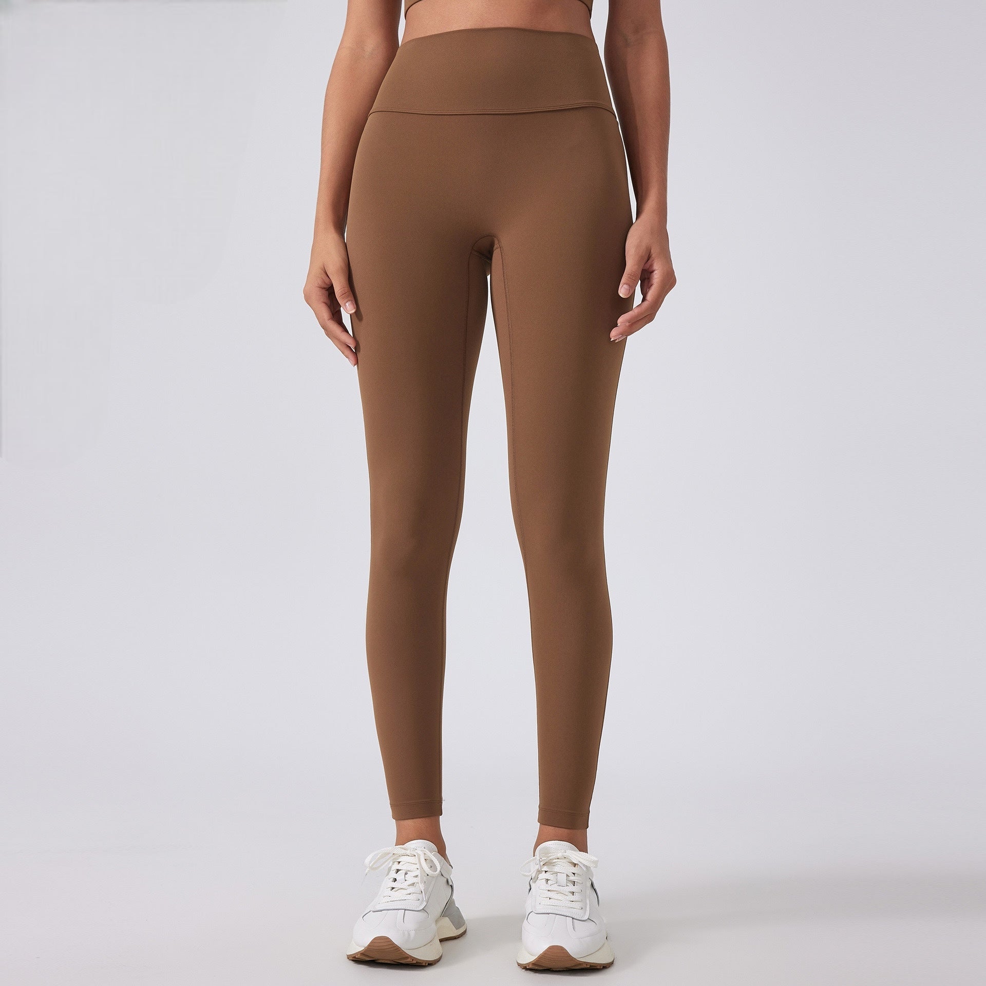 ポケット付きレギンス_ブラウン