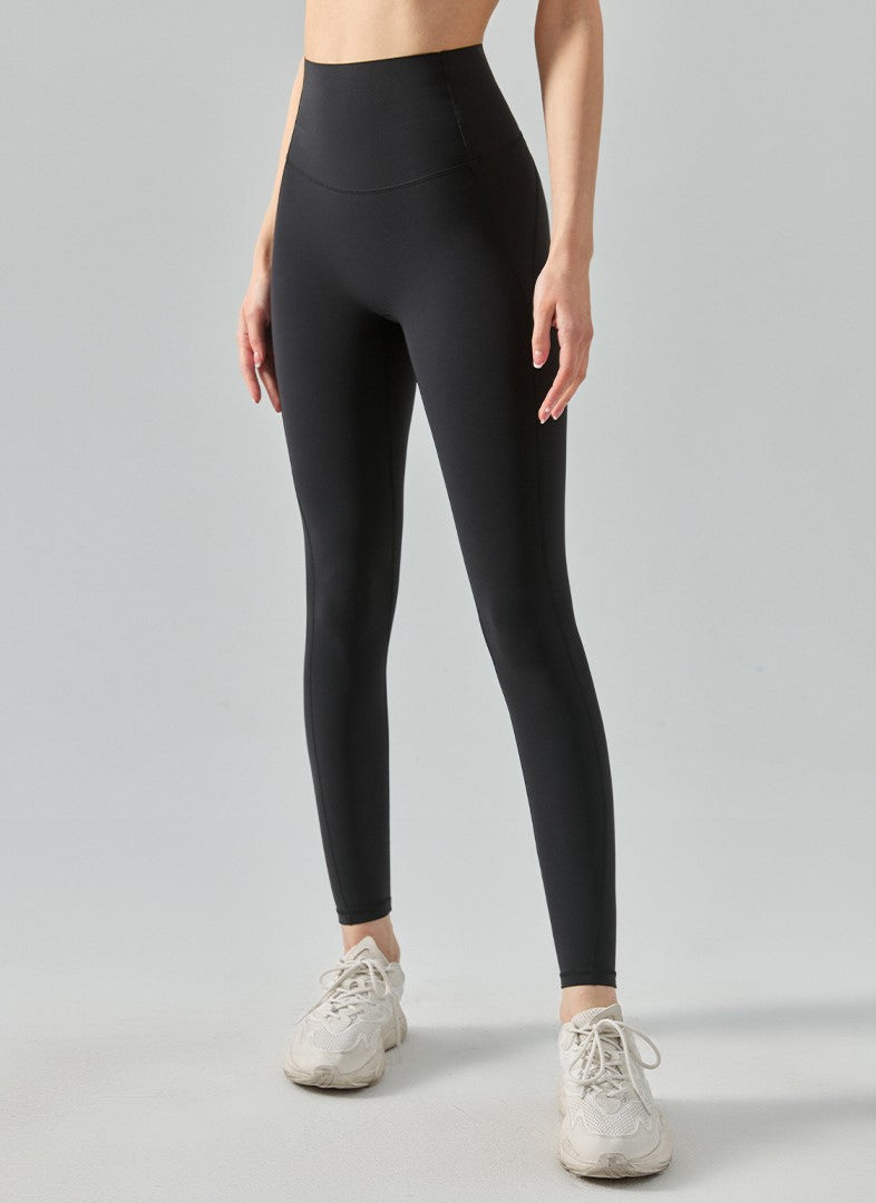 美脚美腹ハイサポートレギンス_ブラック