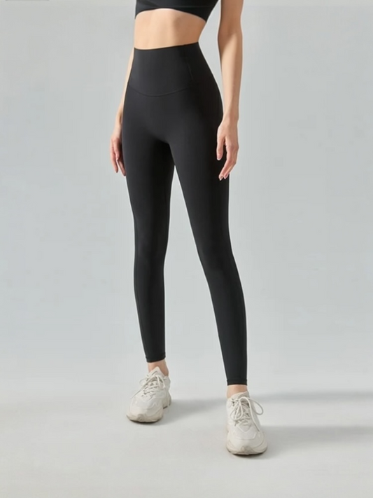 美脚美腹ハイサポートレギンス_ブラック