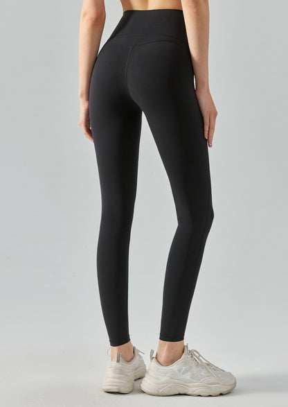 美脚美腹ハイサポートレギンス_ブラック