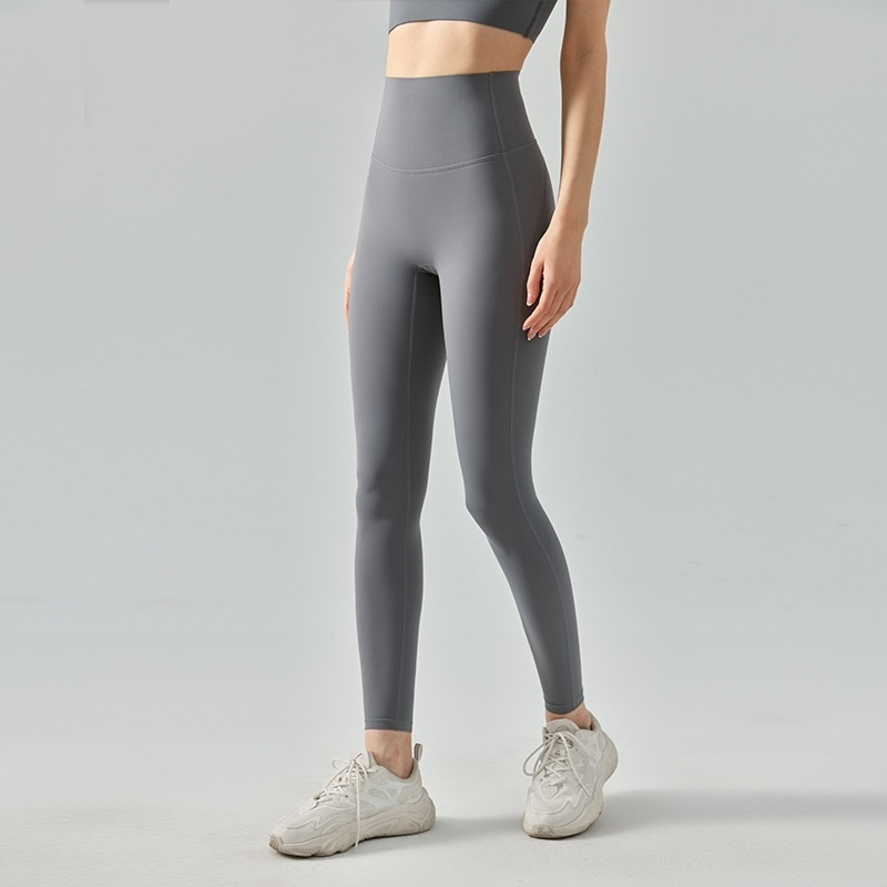 美脚美腹ハイサポートレギンス_グレー