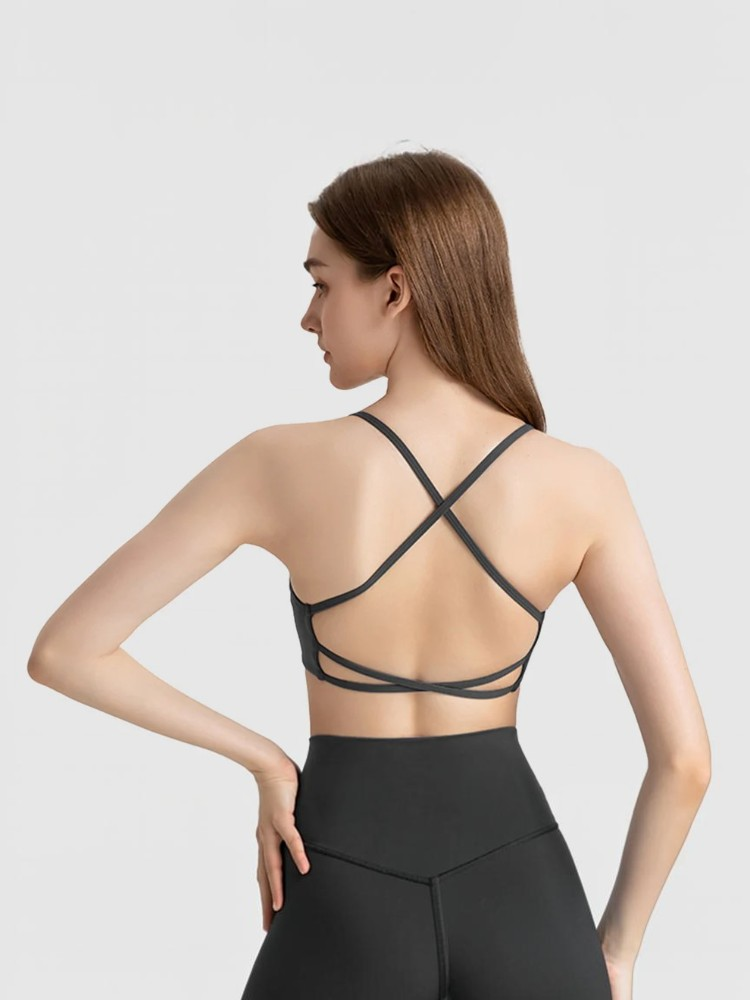 Cross-back Bralette in 2 Color