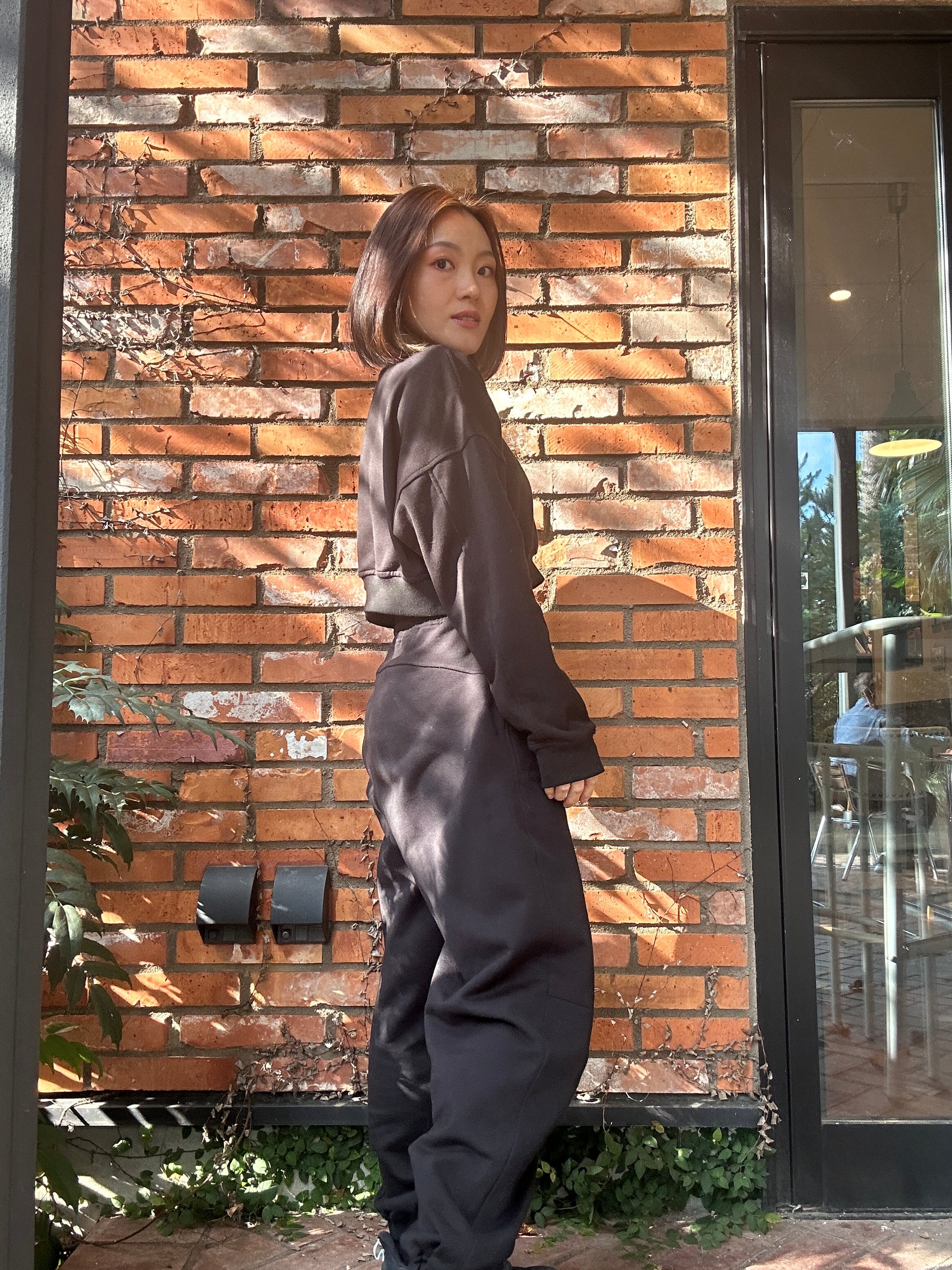 ユニセックススウェットパンツ_ブラック