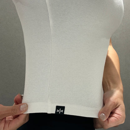 ワイドネックTシャツ_ホワイト